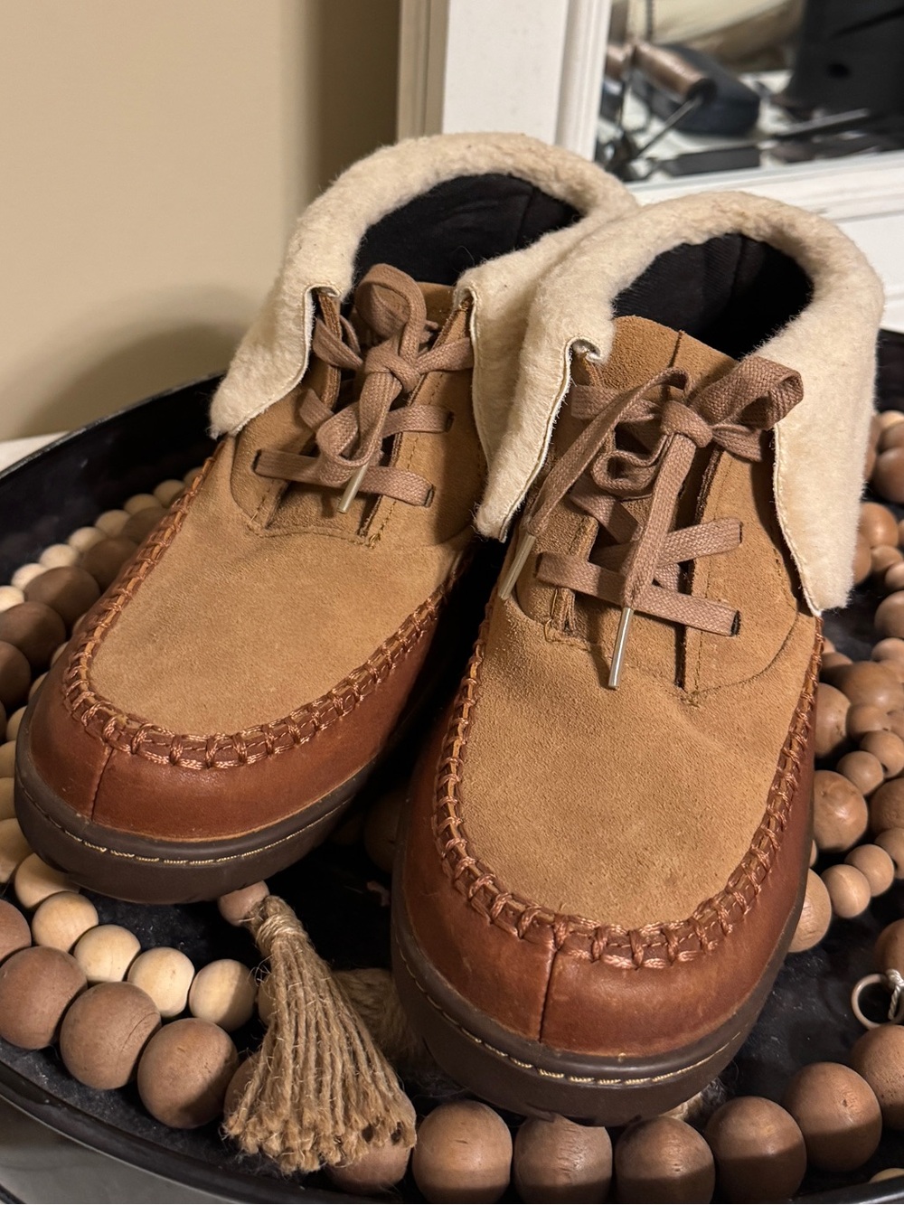 Manitobah Mukluks Skoden Brown Suede Booties Size 10
